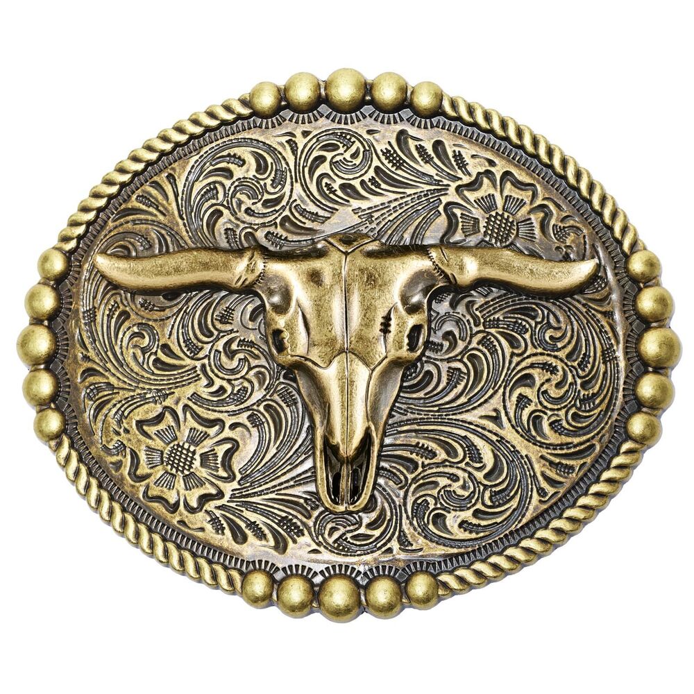 9435 Western Belt Buckle , Vintage Cowboy Cowgirl Texas Rodeo Longhorn